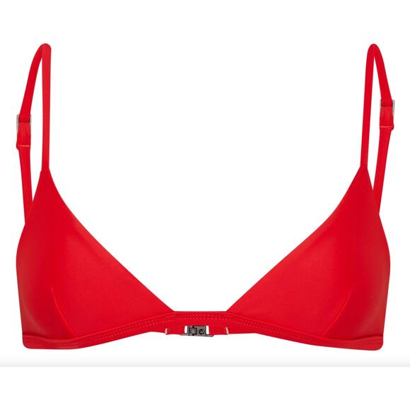 Matteau Swim PETITE Bikini Top - Red - Classic Triangle - Adjustable - C/D Cup - Picture 6 of 13